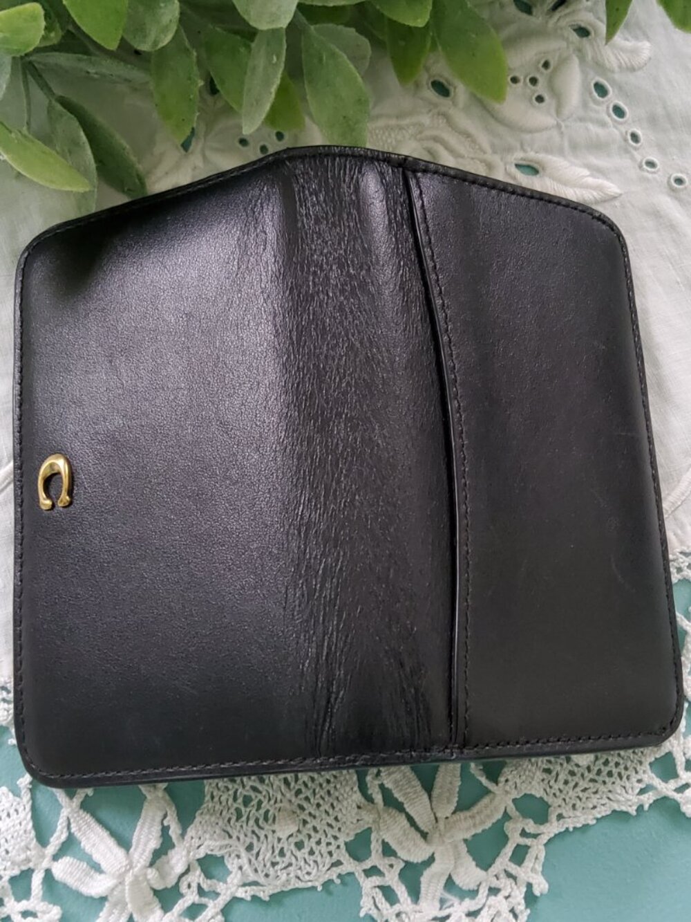 Coach Slim Card Case C4818 in Black - Picture 5 of 6